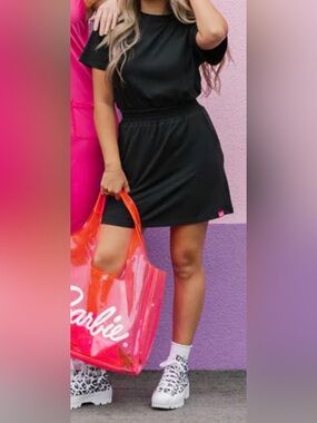 NWT SMASH + TESS x BARBIE Women’s Black Elastic-Waist Mini Dress SIZE 2XL